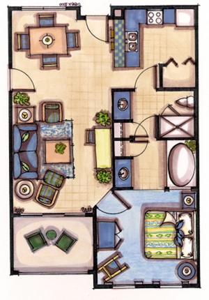 Calypso Cay Villas Floorplan